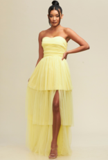 Luxxel Lara Tiered Tulle Maxi Dress (FINAL SALE)