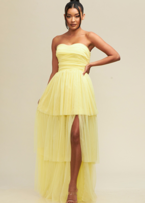Luxxel Lara Tiered Tulle Maxi Dress *More Colours*