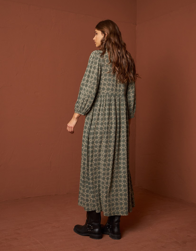 Indi and Cold Anneke Collared Maxi Dress