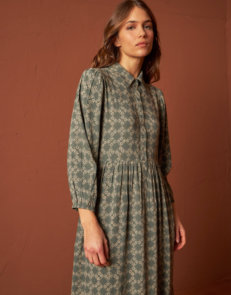Indi and Cold Anneke Collared Maxi Dress