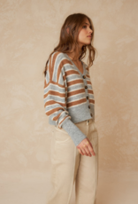 Indi and Cold Kenny Striped Cardigan
