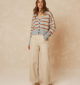 Indi and Cold Kenny Striped Cardigan