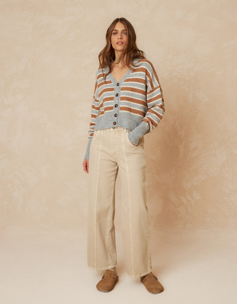 Indi and Cold Kenny Striped Cardigan