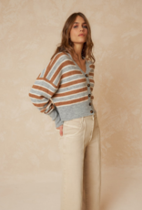 Indi and Cold Kenny Striped Cardigan