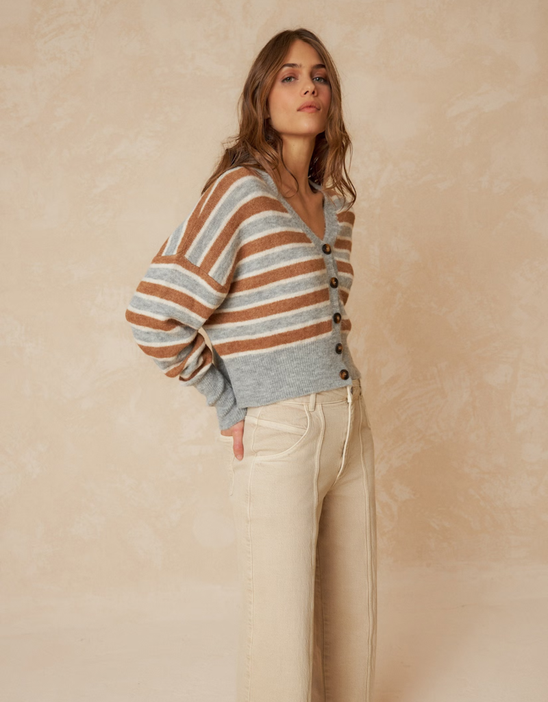 Indi and Cold Kenny Striped Cardigan