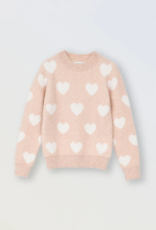 Molly Bracken Kids Frankie Girls Knitted Heart Sweater