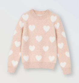 Molly Bracken Kids Frankie Girls Knitted Heart Sweater