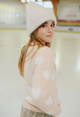 Molly Bracken Kids Frankie Girls Knitted Heart Sweater