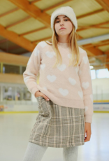 Molly Bracken Kids Frankie Girls Knitted Heart Sweater