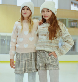 Molly Bracken Kids Frankie Girls Knitted Heart Sweater