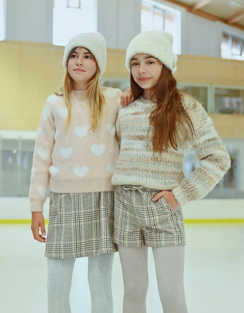 Girl wearing sweater deals