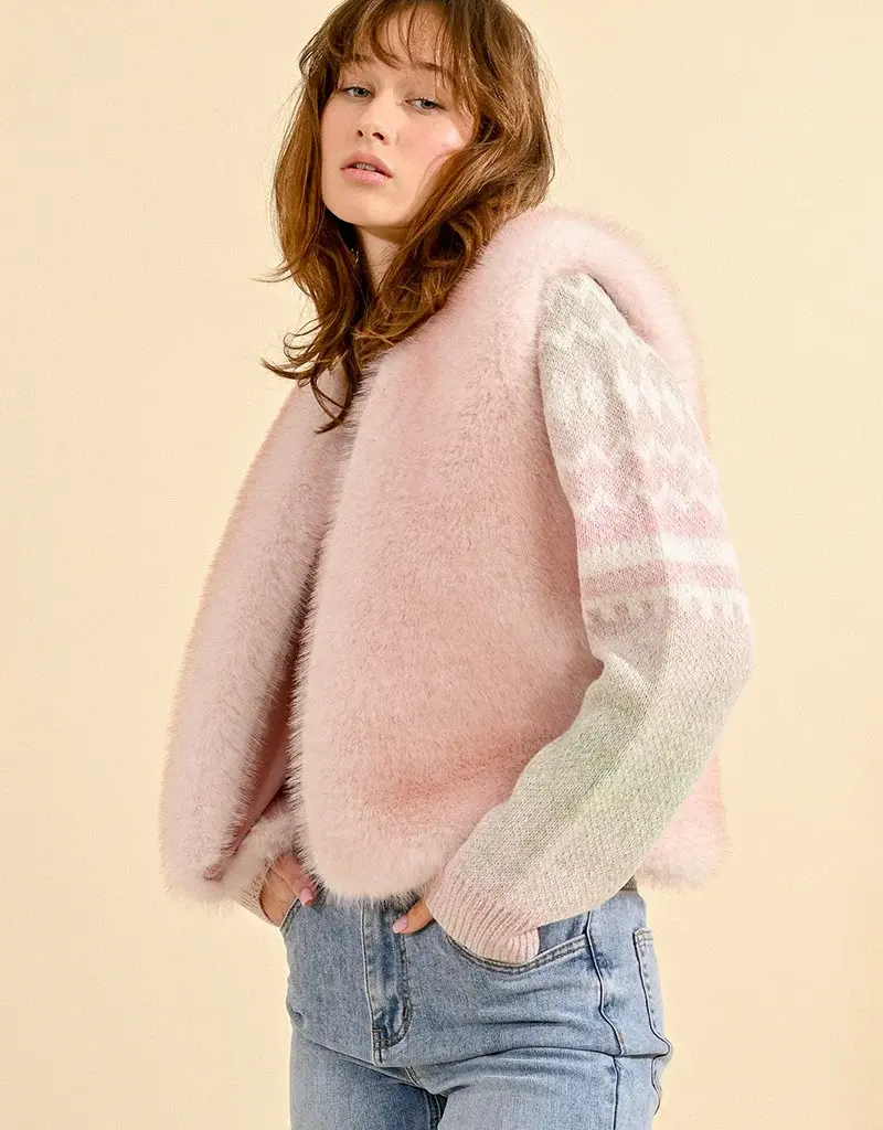 Molly Bracken Fabbie Faux Fur Vest (FINAL SALE)