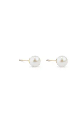 Lisbeth Estelle Pearl Studs In 14K Gold