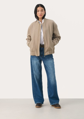 Part Two Layla Wool Bomber Jacket