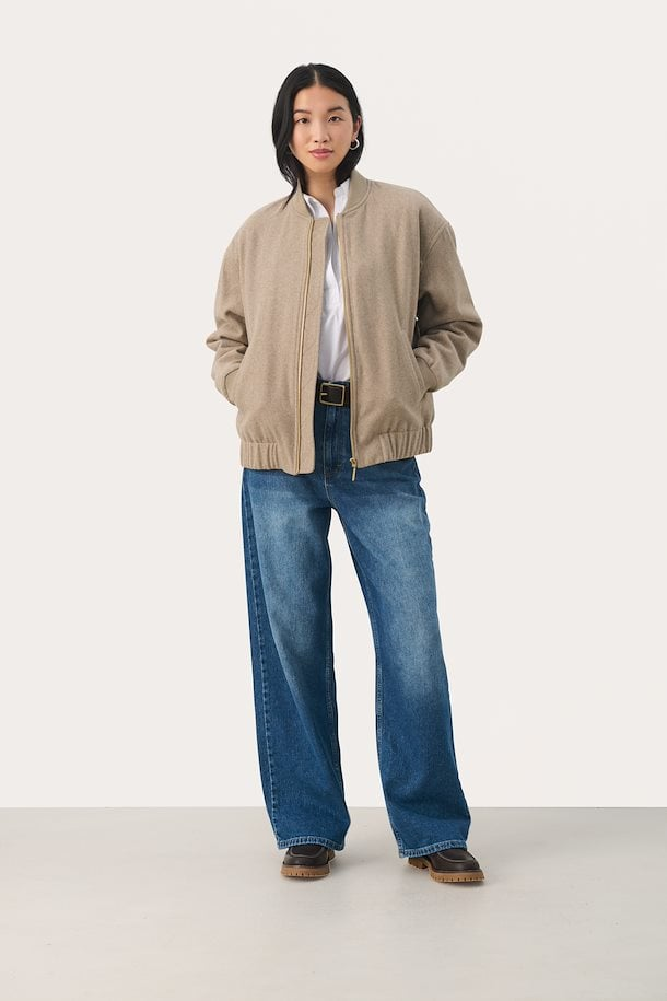 ジャケット・アウター uL'AUBEBLANC Constructive Wool Short Constructive Wool Short coat – L'AUBE BLANC
