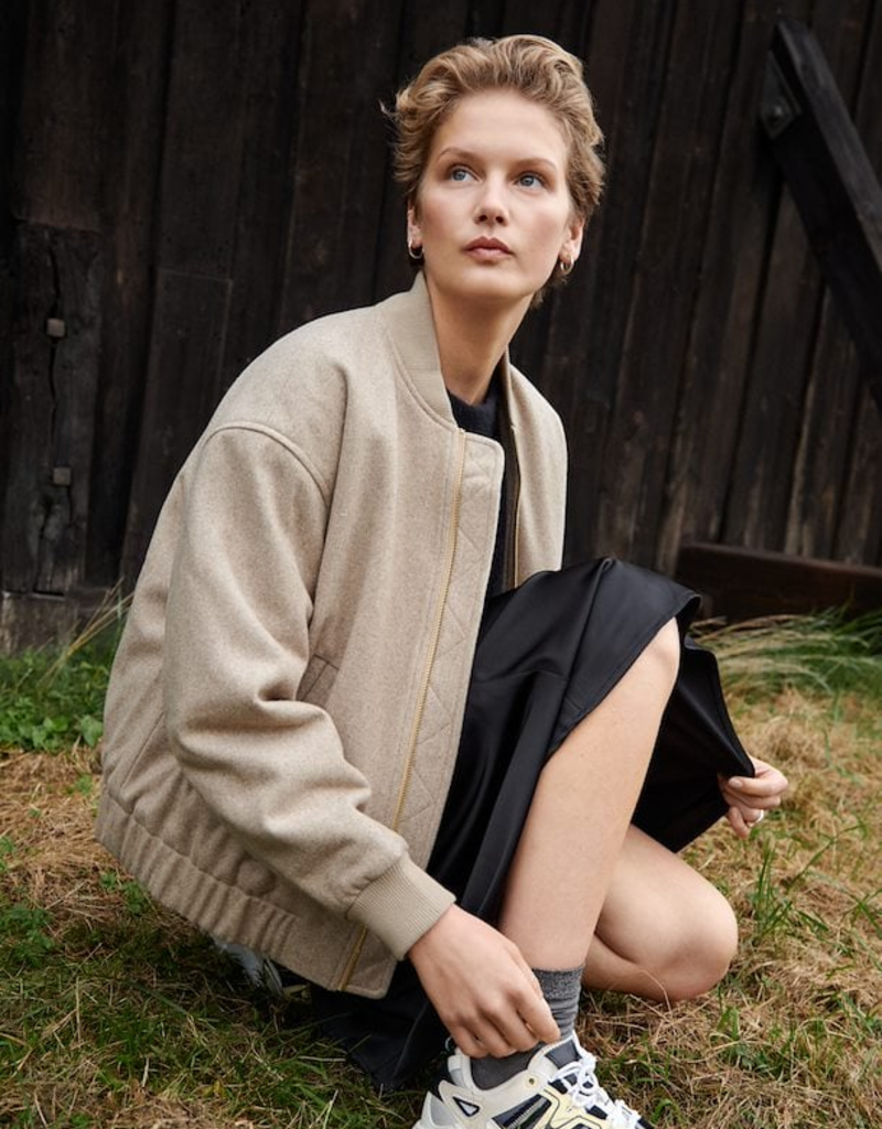 Part Two Layla Wool Bomber Jacket