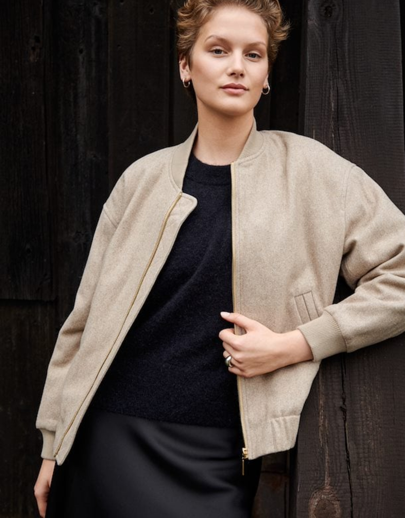 Part Two Layla Wool Bomber Jacket