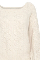 ICHI Liyanna Cable Knit Pullover