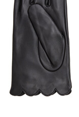 ICHI Accessories Girra Scalloped Leather Gloves