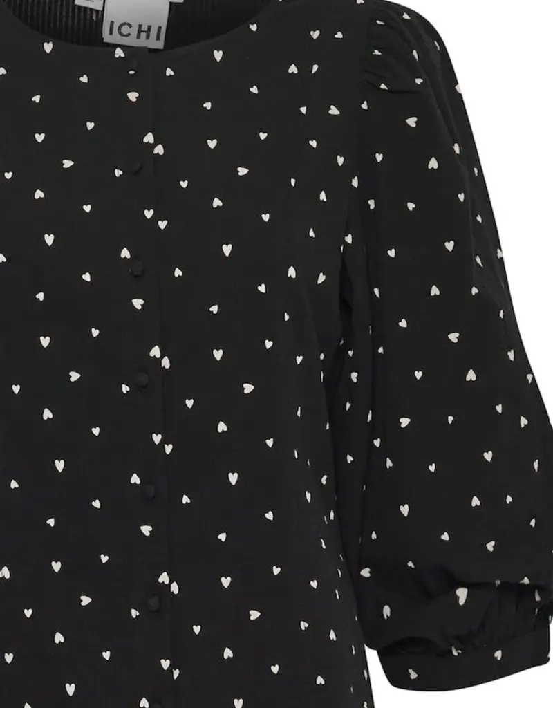 ICHI Qwissa Heart Print Dress (FINAL SALE)
