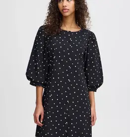 ICHI Qwissa Heart Print Dress