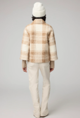 Soia and Kyo Pauline Relaxed-Fit Plaid Jacket With Biker Collar