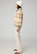 Soia and Kyo Pauline Relaxed-Fit Plaid Jacket With Biker Collar
