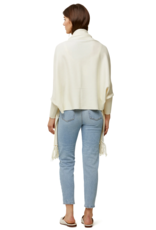 Soia and Kyo Miku Knit Scarf Cardigan in Ivory Mist