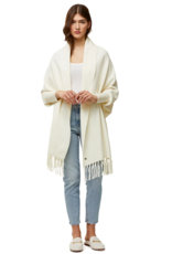 Soia and Kyo Miku Knit Scarf Cardigan in Ivory Mist