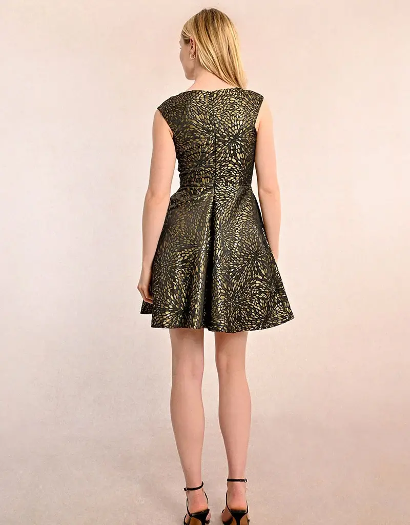 Molly Bracken Trudy Jacquard Mini Dress