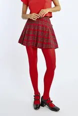 Molly Bracken Cassandra Pleated Checked Mini Skirt