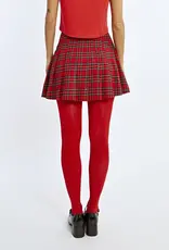 Molly Bracken Cassandra Pleated Checked Mini Skirt