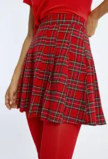 Molly Bracken Cassandra Pleated Checked Mini Skirt