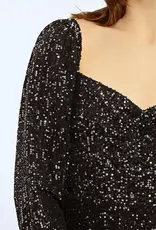 Molly Bracken Lolita Sequin Mini With Puffed Sleeves (FINAL SALE)