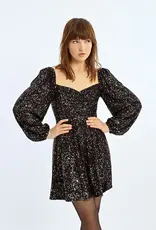 Molly Bracken Lolita Sequin Mini With Puffed Sleeves (FINAL SALE)