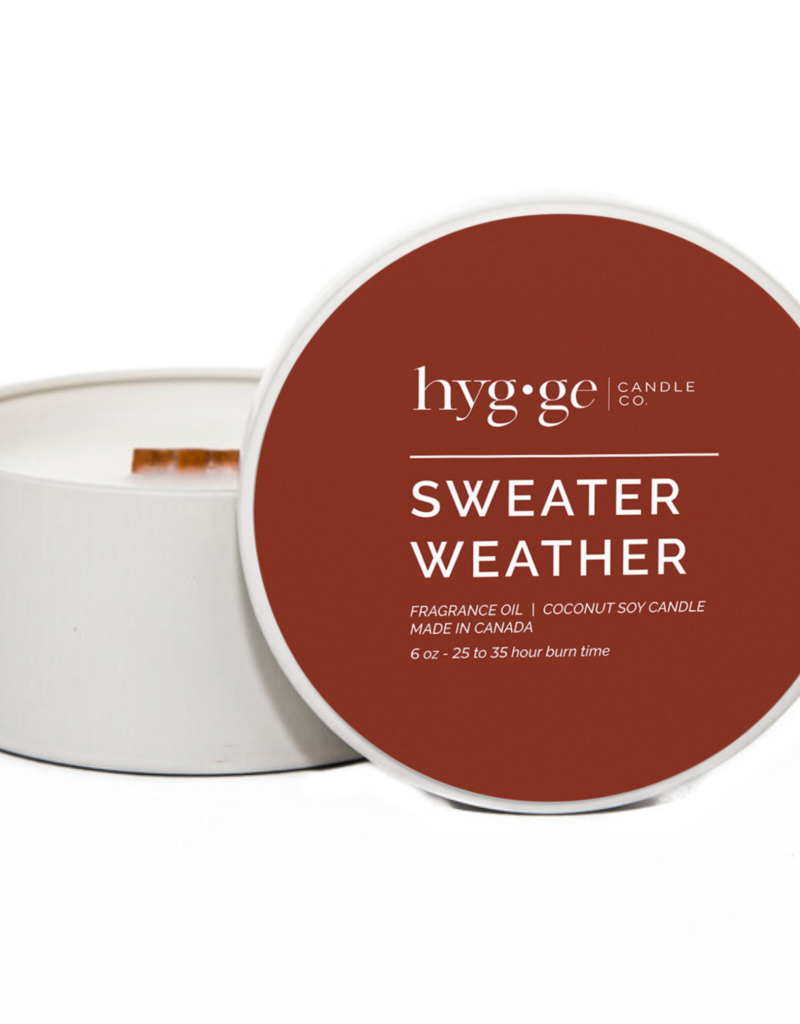Hygge Candle Co. Sweater Weather Candle in Tin