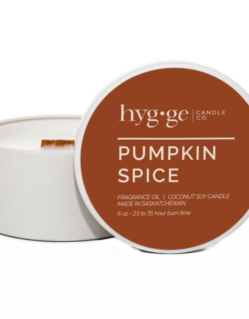 Hygge Candle Co. Pumpkin Spice Candle in Tin