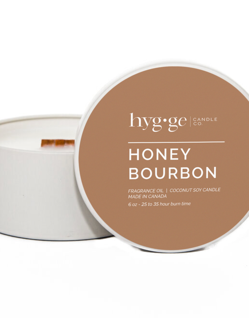 Hygge Candle Co. Honey Bourbon Candle in Tin
