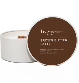 Hygge Candle Co. Brown Butter Latte Candle in Tin