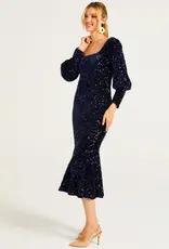 Angel Eye Firework Sequin Midi Dress
