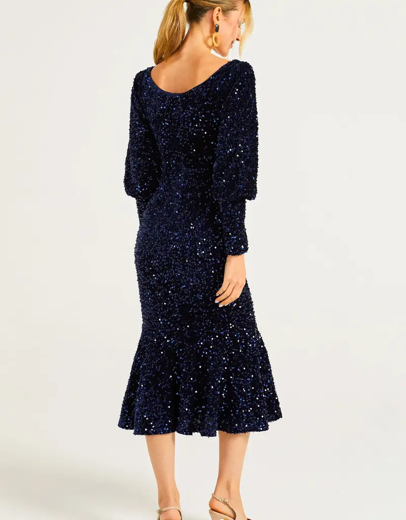 Angel Eye Firework Sequin Midi Dress (FINAL SALE)