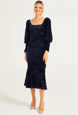 Angel Eye Firework Sequin Midi Dress