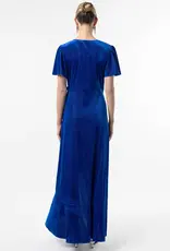 Angel Eye Vesta Sparkle Velvet Wrap Dress