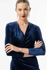 Angel Eye Astro Velvet Dress With Glitter