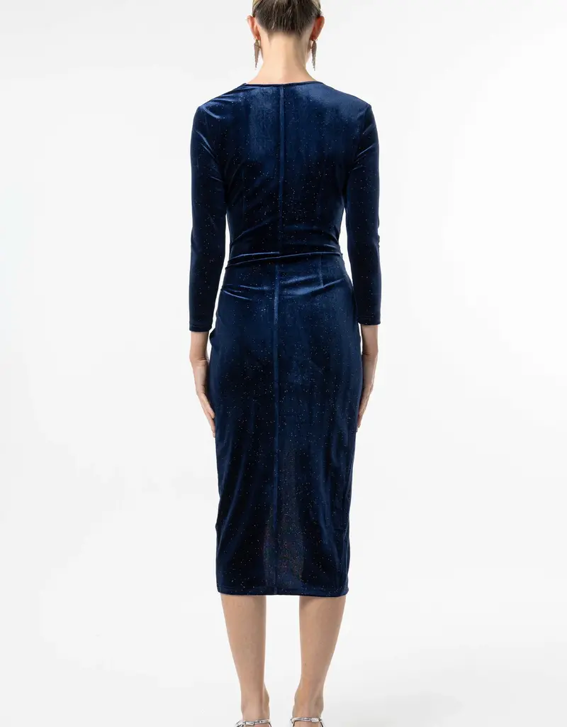 Angel Eye Astro Velvet Dress With Glitter (FINAL SALE)