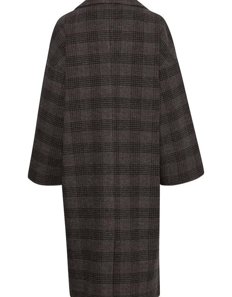 Ichi check padded coat sale