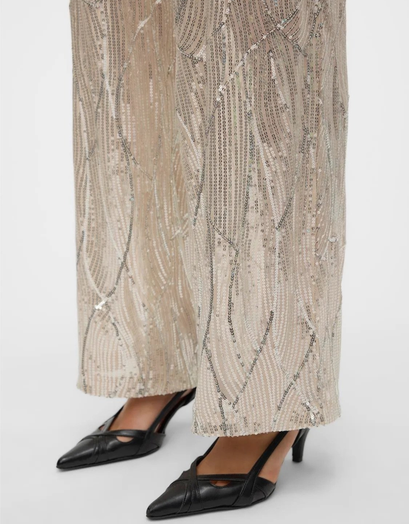 Vero Moda Ellen Wide Leg Sequin Pant