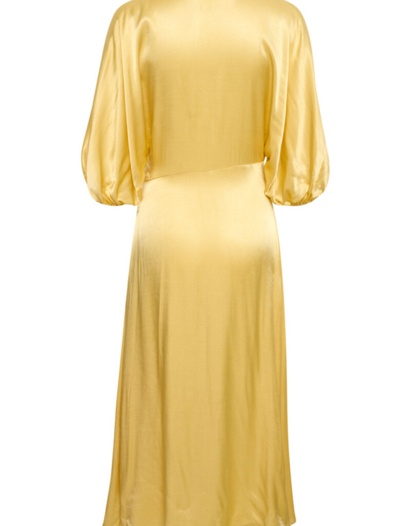 Soaked In Luxury Evita V-Neck Satin Midi (FINAL SALE)