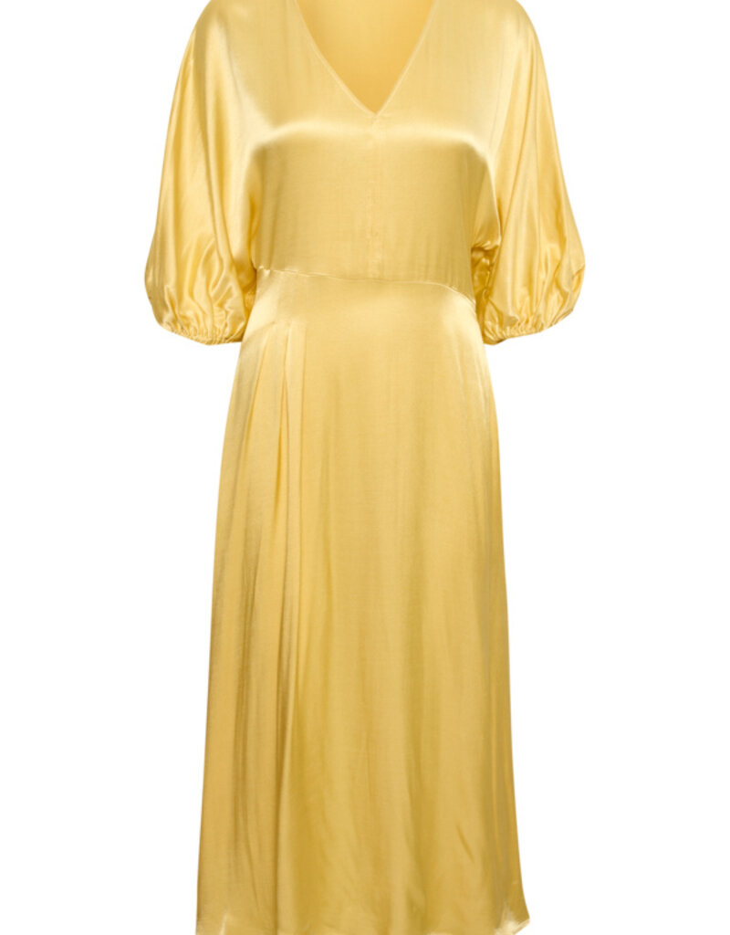 Soaked In Luxury Evita V-Neck Satin Midi (FINAL SALE)