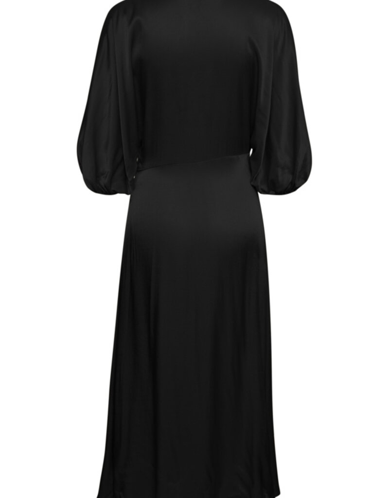 Soaked In Luxury Evita V-Neck Satin Midi (FINAL SALE)